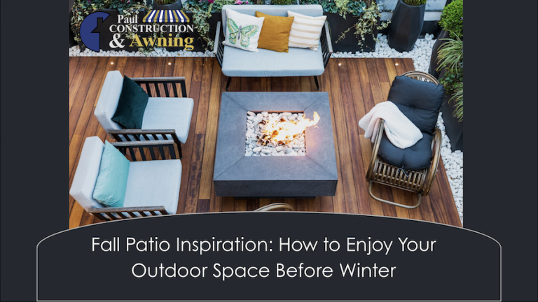 Blog cover: Fall patio inspiration, how to enjoy your outdoor space before winter