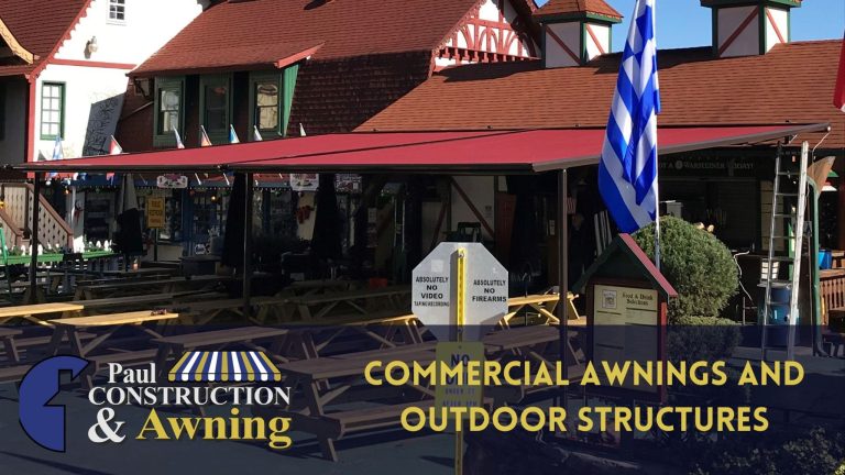 Blog cover: Commercial awnings and outdoor structures
