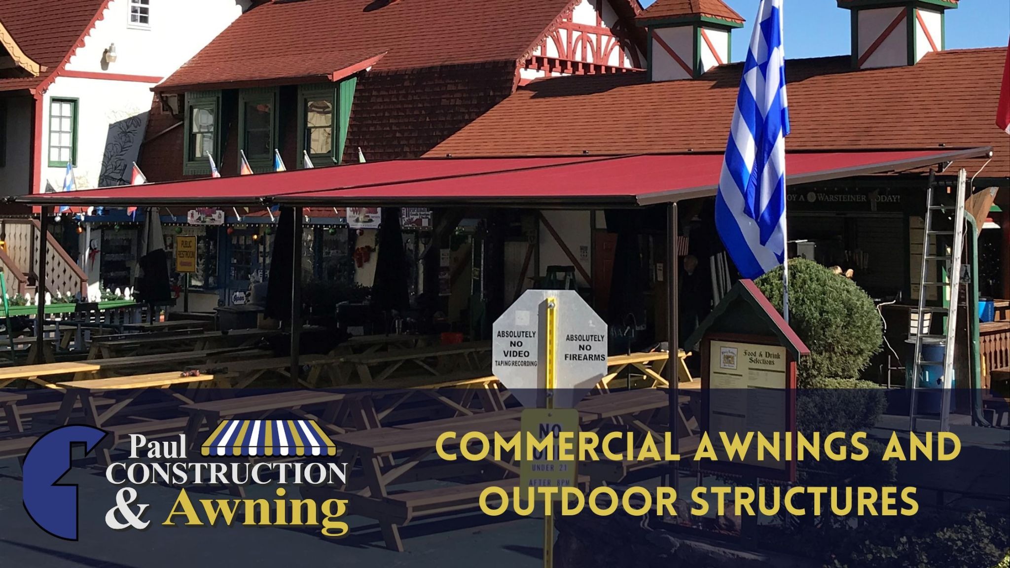 Blog cover: Commercial awnings and outdoor structures